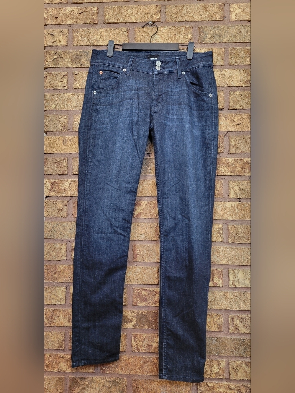 Hudson Jeans Collin Flap Skinny Jeans Dark Indigo Size 30 Like New Denim Stretch